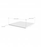 Wooden table top for Swedish ladder 65 cm