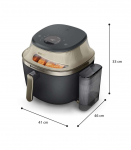 Philips NA543/00 fryer Single 7.2 L Stand-alone 2000 W Hot air fryer Black, Champagne