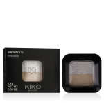 KIKO MILANO Bright Duo Eyeshadow (01 Metallic White/True Gold)