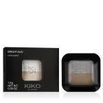 KIKO MILANO Bright Duo Eyeshadow (01 Metallic White/True Gold) 1,8 g