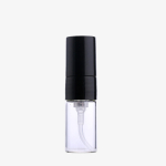Atomizer 3 ml (klaas) pihustuspeaga (kork musta v&otilde;i valge v&auml;rvi)