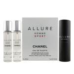 Chanel Allure Homme Sport EDT 20 ml + EDT 2 x 20 ml Refillable 20 ml + EDT Refill 2 x 20 ml