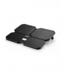 Deepcool, Multicore x6, Notebook cooler up to 15.6", Black, 380X295X24mm mm, 900g g