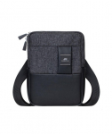 TABLET CASE CROSSBODY 8"/8810 BLACK MELANGE RIVACASE