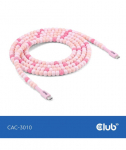 CABLE USB-C TO USB-C/PINK CAC-3010 CLUB3D