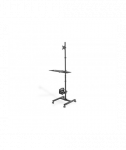 Digitus Mobile workstation with individual height adjustment  DA-90374, 17-32", Monitor Mount, PC Holder, Black