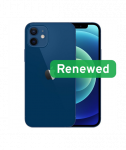 Grade B, Apple iPhone 12, 6.1" Super Retina XDR OLED, 5G, 64GB, Blue, iOS, Apple Renew