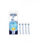 Hambaharja otsikud Oral-B, iO UltimateClean, Heads, For adults, Number of brush heads included 4, White