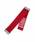 Fixed, Sporty Strap for Garmin QuickFit 22mm, 160-210 mm, Red, Nylon