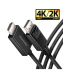 CABLE DP TO HDMI 1.8M/RVD-HI20C2 AXAGON