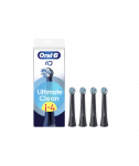 Hambaharja otsikud Oral-B, iO UltimateClean, Heads, For adults, Number of brush heads included 4, Black