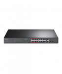Switch TP-LINK Desktop/pedestal 16x10Base-T / 100Base-TX 2x10/100/1000BASE-T/SFP combo PoE+ ports 16 192 Watts TL-SL1218MP