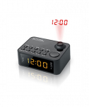 Muse Clock radio M-178P Black, 0.9 inch amber LED, with dimmer