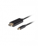 Lanberg USB-C to HDMI Cable, 1.8 m 4K/60Hz, Black, Lanberg, USB-C to HDMI Cable, CA-CMHD-10CU-0018-BK, 1.8 m, Black