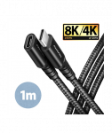 CABLE USB-C EXTENSION 1M/BLACK BUCM32-CF10AB AXAGON