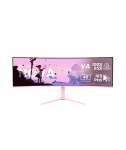 Arozzi Nova, 49", VA, 32:9, 165 Hz, 4 ms, 5120 x 1440 pixels, 350 cd/m&sup2;, HDMI ports quantity 2, Pink