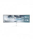 Arozzi Nova, 49", VA, 32:9, 165 Hz, 4 ms, 5120 x 1440 pixels, 350 cd/m&sup2;, HDMI ports quantity 2, White