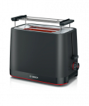 Bosch Compact Toaster, TAT3M123 MyMoment, Power 950 W, Number of slots 2, Housing material Plastic, Black