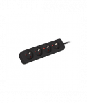 Power strip 1m 4x outlets for UPS system | PS0-04E-0100-IEC-BK | Sockets quantity 4