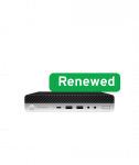 HP RENEW, Grade A, ProDesk 600 G4 Desktop Mini PC, Intel Core i3, i3-8100T, 8 GB, SSD, 128 GB, Intel UHD Graphics 630, Windows