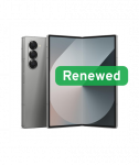 Grade A, Samsung Galaxy Z Fold 6, 7.6" Foldable AMOLED, 5G, 256GB, Silver Shadow, Android, Samsung Renewed