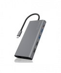 Raidsonic 12-in-1 USB Type-C dock with PD 100W BOX IB-DK4050-CPD 2xUSB 3.0 Type-A, 2xUSB 2.0 Type-A, 1xUSB 3.0 Type-C, 1xLAN