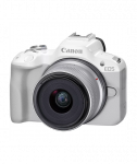 Canon, EOS R50 WH + RF-S 18-45mm F4.5-6.3 IS STM (SIP), Megapixel 24.2 MP, Image stabilizer, ISO sensitivity (max) 32000