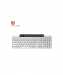 Lenovo 800 Self-Charging Bluetooth Keyboard-US English, Keyboard, Bluetooth, US English, White