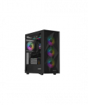 Genesis Gaming PC Case, Diaxid 605 ARGB, Black, Midi Tower, Power supply included No