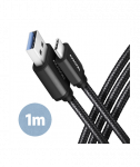 CABLE USB-C TO USB3.2 1M/BLACK BUCM3-AM10AB AXAGON
