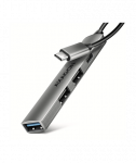 AXAGON ALU STRIP USB-C 4 port hub | HUE-STC