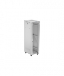 Lanberg, Rack cabinet 19" free-standing 42U/600x800 (flat pack) with glass door, LCD, FF01-6842-12SL, Grey