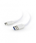 CABLE USB-C TO USB3 0.1M WHITE/CCP-USB3-AMCM-W-0.1M GEMBIRD