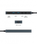 Hyper HyperDrive Flex 5 Port USB-C Hub, Black | Hyper