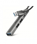 AXAGON ALU STRIP USB-A 4 port hub | HUE-STA