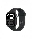 Apple Watch Series 10, GPS (satellite), Always-On Retina, Waterproof, Jet Black