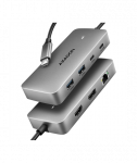 AXAGON USB-C 10Gbps DUAL 4K DISPLAY 7in1 hub | HMC-CUB83X2