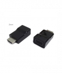 Gembird, HDMI to VGA adapter, single port, Black, HDMI, VGA