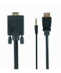 CABLE HDMI-VGA +3.5MM/3M A-HDMI-VGA-03-10 GEMBIRD