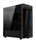 Case GIGABYTE C200 GLASS MidiTower Not included ATX MicroATX MiniITX Colour Black GB-C200G