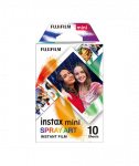 Fujifilm, Instax Mini, Art Spray Sheet (10pl) Instant Film, 54 x 86 mm, Hi-Speed ISO 800 &ndash; With superb grain quality, INSTAX