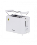 Adler, AD 3223, Toaster, Power 750 W, Number of slots 2, Housing material Plastic, White