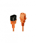 CABLE POWER IEC EXTENSION 2M/ORANGE 30475 LINDY