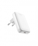 FIXED Slim USB-C Travel Charger, GaN, PD support, 30W, White