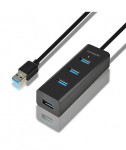 I/O HUB USB3.0 4PORT CHARGING/1.2M HUE-S2BL AXAGON