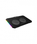 Genesis Laptop Cooler Cooling Pad Fury Gunbai G3 Fans, RGB LED Light, 2 USB, 14.1-17.3"
