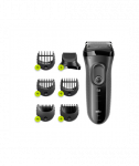 Pardel Braun Shave&Style, 3000BT Series 3, Operating time (max) 45 min, NiMH, Black