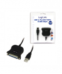 Logilink, USB 2.0 adapter to Paralel (LPT) DB25, 1,8m, USB-A to LPT USB A male, DB25