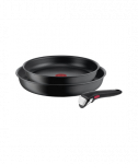 Pannide komplekt TEFAL, L7649253 Ingenio Ultimate, Frying, Diameter 24/28 cm, Suitable for induction hob, Removable handle