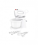 Bosch, Mixer, CleverMixx MFQ2600G, Mixer with bowl, 375 W, Number of speeds 4, Turbo mode, White